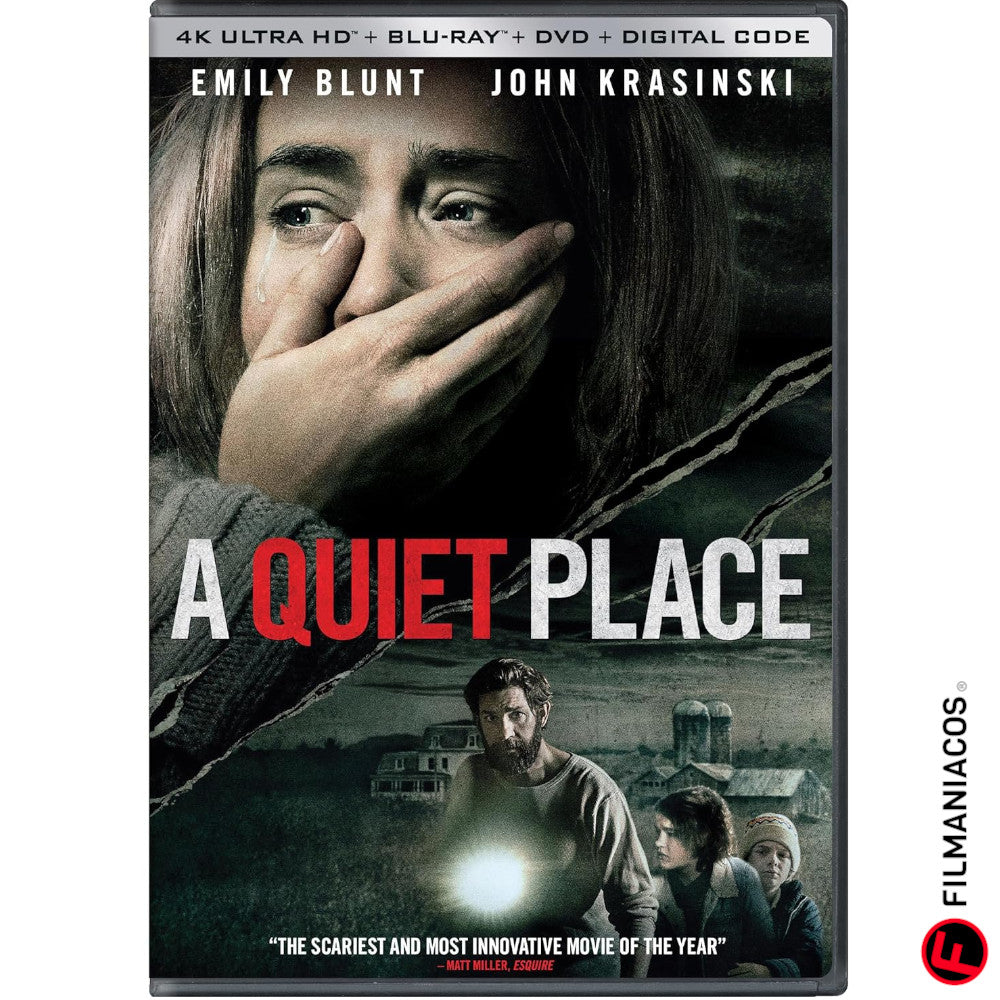 PRE-VENTA: A Quiet Place (2018) (Empaque de DVD) [4K Ultra HD + Blu-ray + DVD]