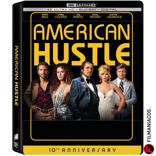 PRE-VENTA: American Hustle (10th. Anniversary Editicion Steelbook) [4K Ultra HD + Blu-ray]