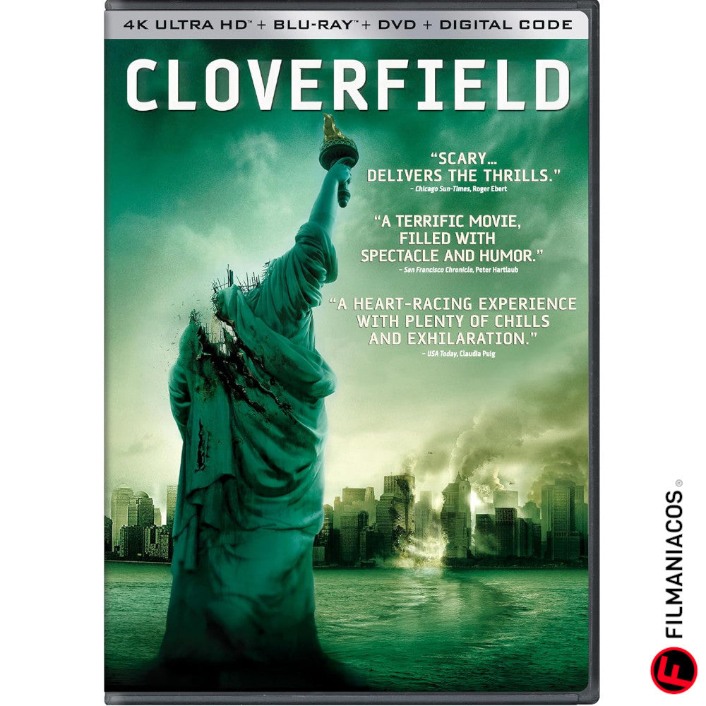 PRE-VENTA: Cloverfield (2008) (Empaque de DVD) [4K Ultra HD + Blu-ray + DVD]