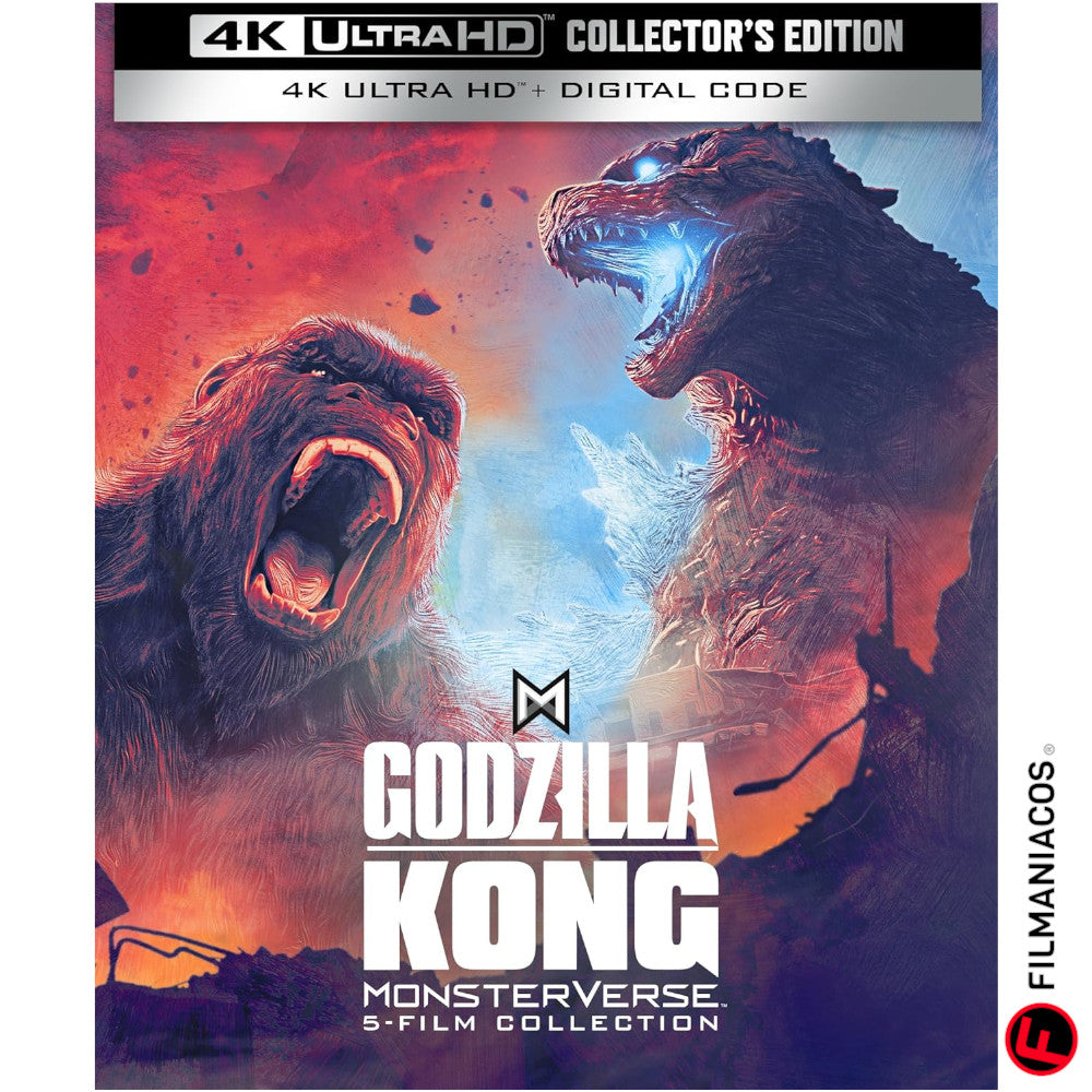 PRE-VENTA: Godzilla/Kong: Monsterverse 5-Film Collection (2014-2024) (Collector's Edition Digipack) [4K Ultra HD]