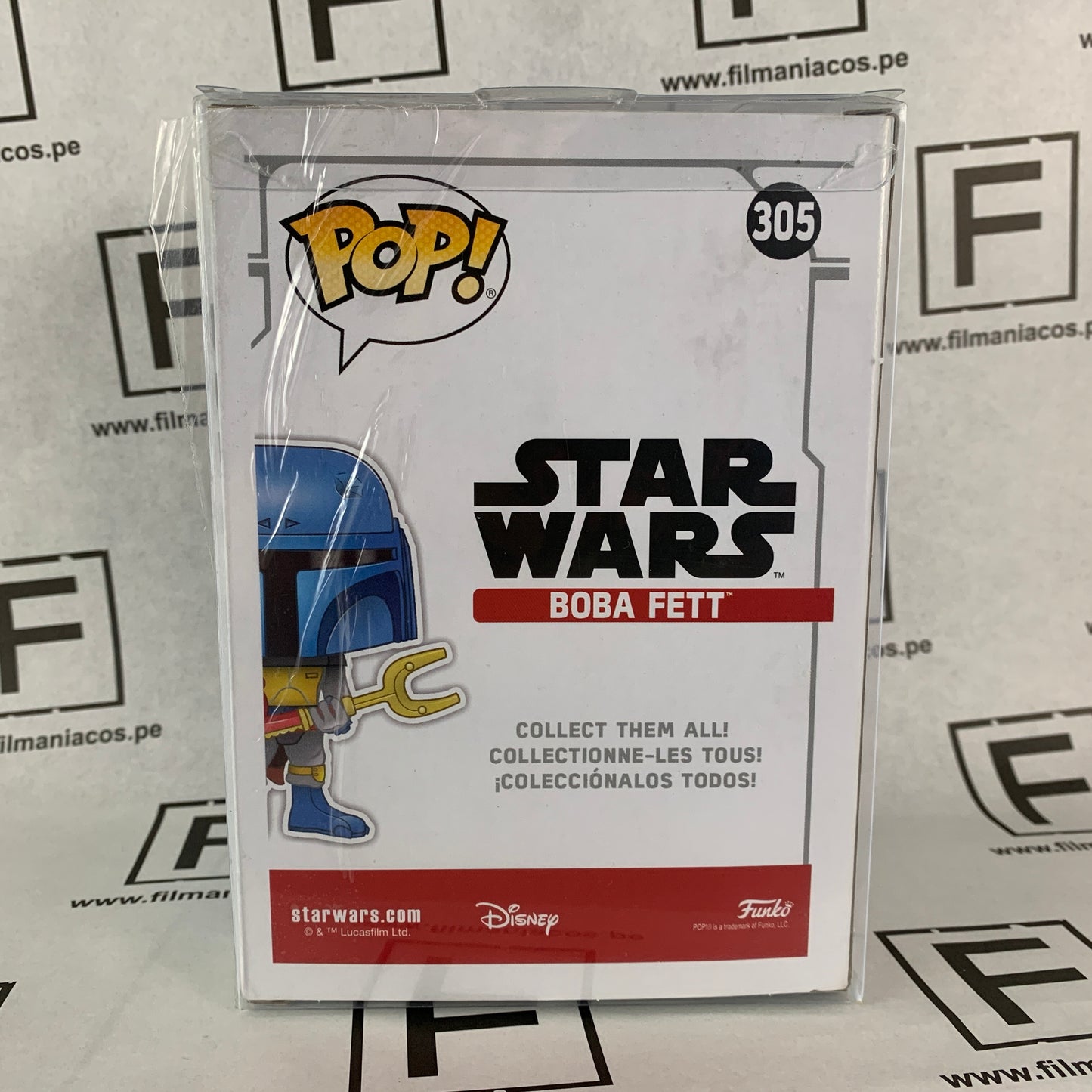 Star Wars Funko Pop Boba Fett (305) (Gamestop Funko Insider Club Exclusive) + Protector