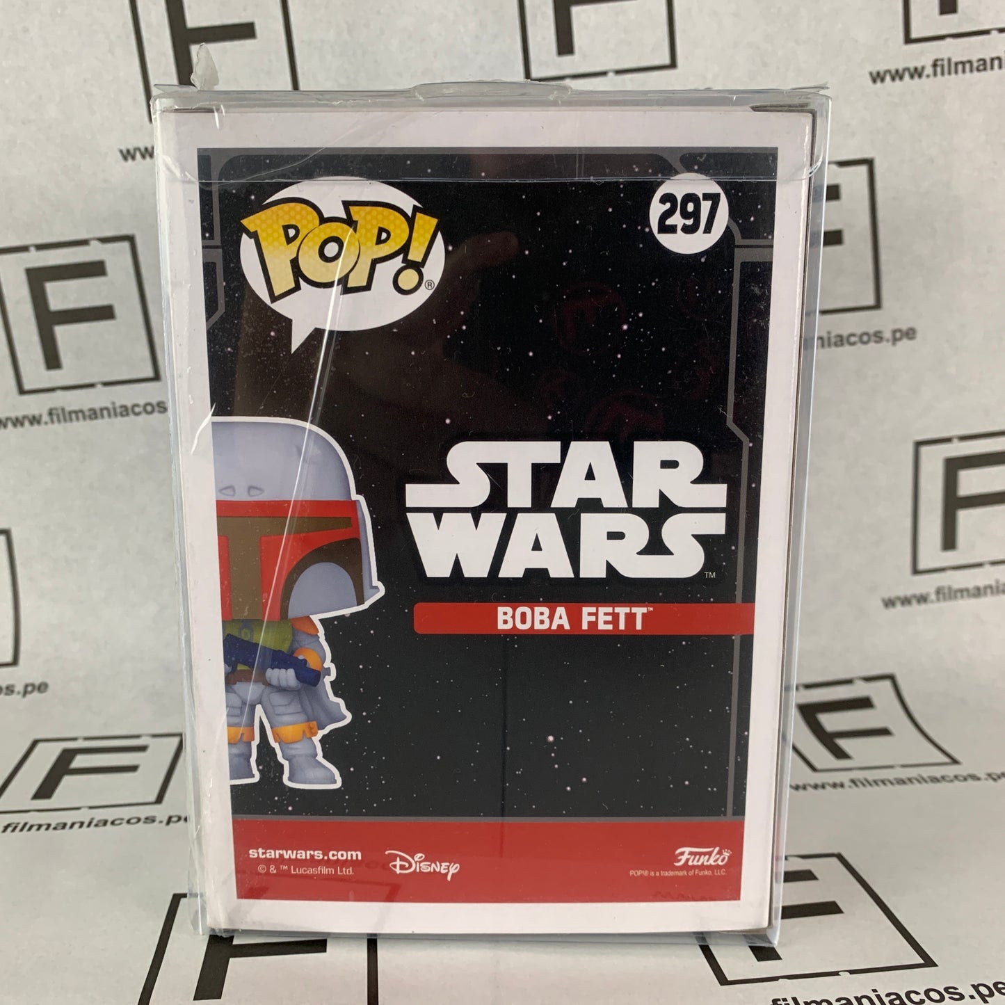 Star Wars Funko Pop Boba Fett (297) (Special Edition / Exclusivo Phantom) + Protector
