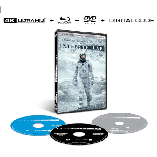 PRE-VENTA: Interstellar (2014) (Empaque de DVD) [4K Ultra HD + Blu-ray + DVD]