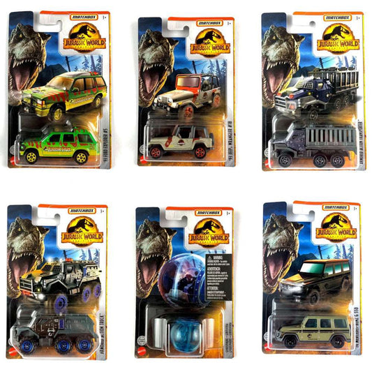 Jurassic Park Matchbox colección de 6 vehículos