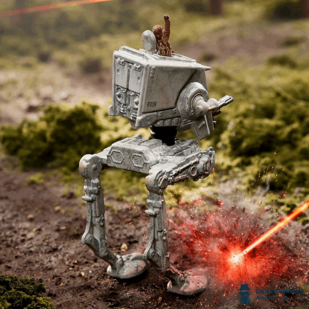 Star Wars AT-ST With Chewbacca HW Starships Select (Exclusivo Mattel Creations SDCC 2023)