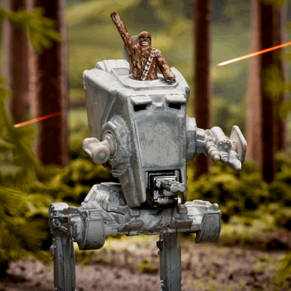 Star Wars AT-ST With Chewbacca HW Starships Select (Exclusivo Mattel Creations SDCC 2023)