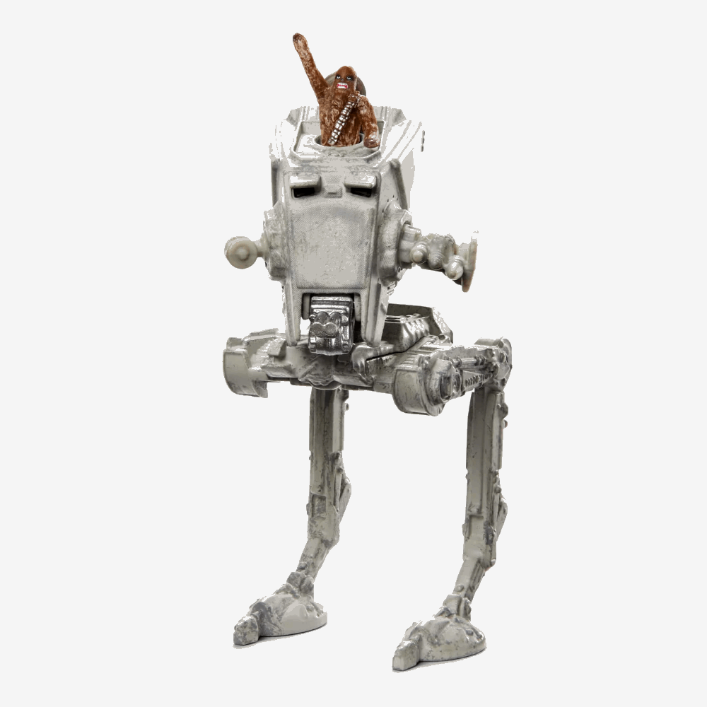 Star Wars AT-ST With Chewbacca HW Starships Select (Exclusivo Mattel Creations SDCC 2023)