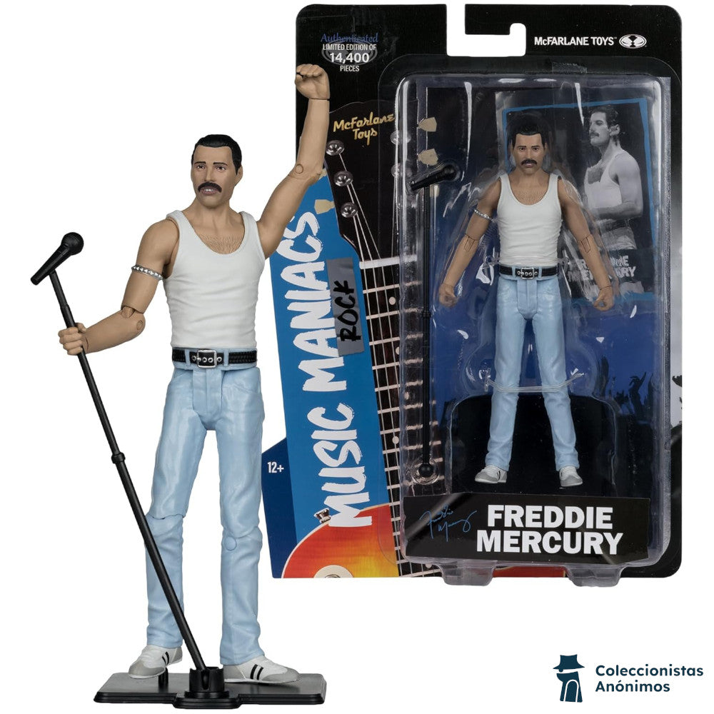 Freddy Mercury (Queen) McFarlane Toys Music Maniacs Rock (Figura de 6")