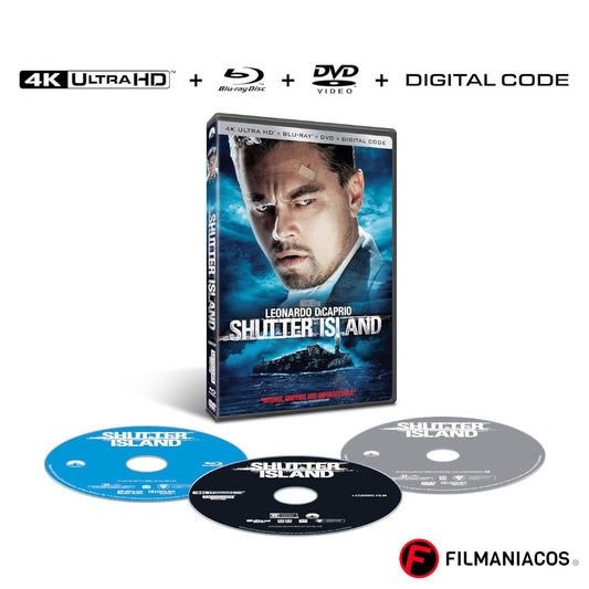 PRE-VENTA: Shutter Island (2010) (Empaque de DVD) [4K Ultra HD + Blu-ray + DVD]