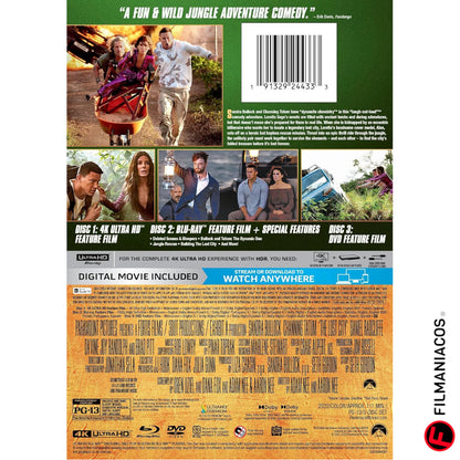 PRE-VENTA: The Lost City (2022) (Empaque de DVD) [4K Ultra HD + Blu-ray + DVD]