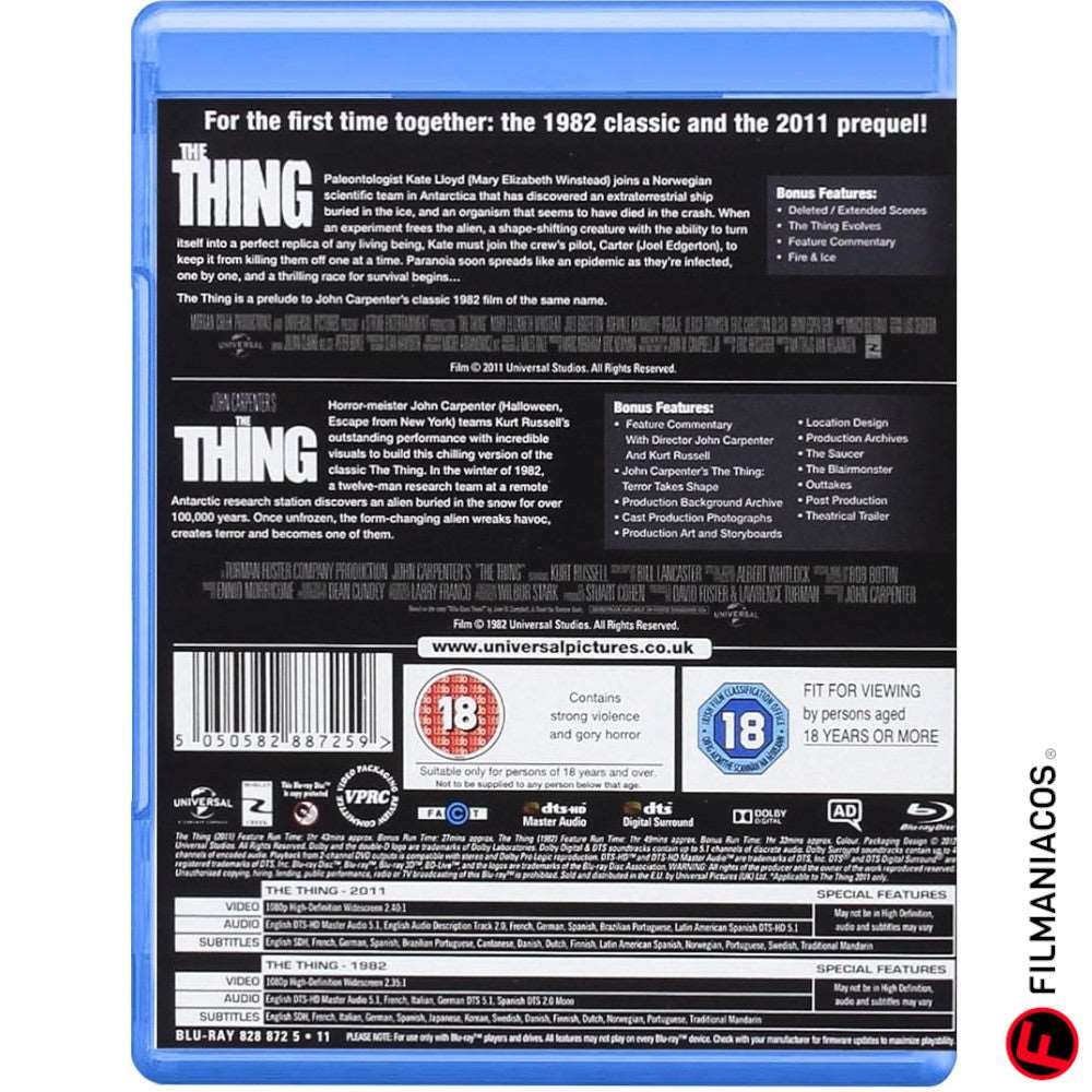 The Thing: 2 Movie Box-Set (1982-2011) [Blu-ray]