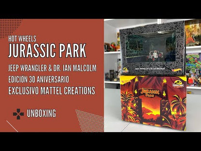 Jurassic Park Jeep Wrangler & Dr. Ian Malcolm (Exclusivo Mattel Creations SDCC 2023) [ABIERTO]