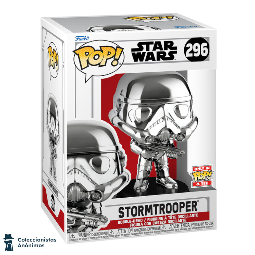 Star Wars Stormtrooper (Metallic) (Figura + Polo Funko Pop! Tees)