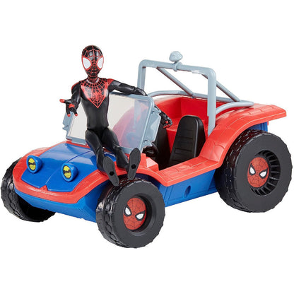 Marvel Spider-Man Spider Mobile + Figura Spider-Man Miles Morales