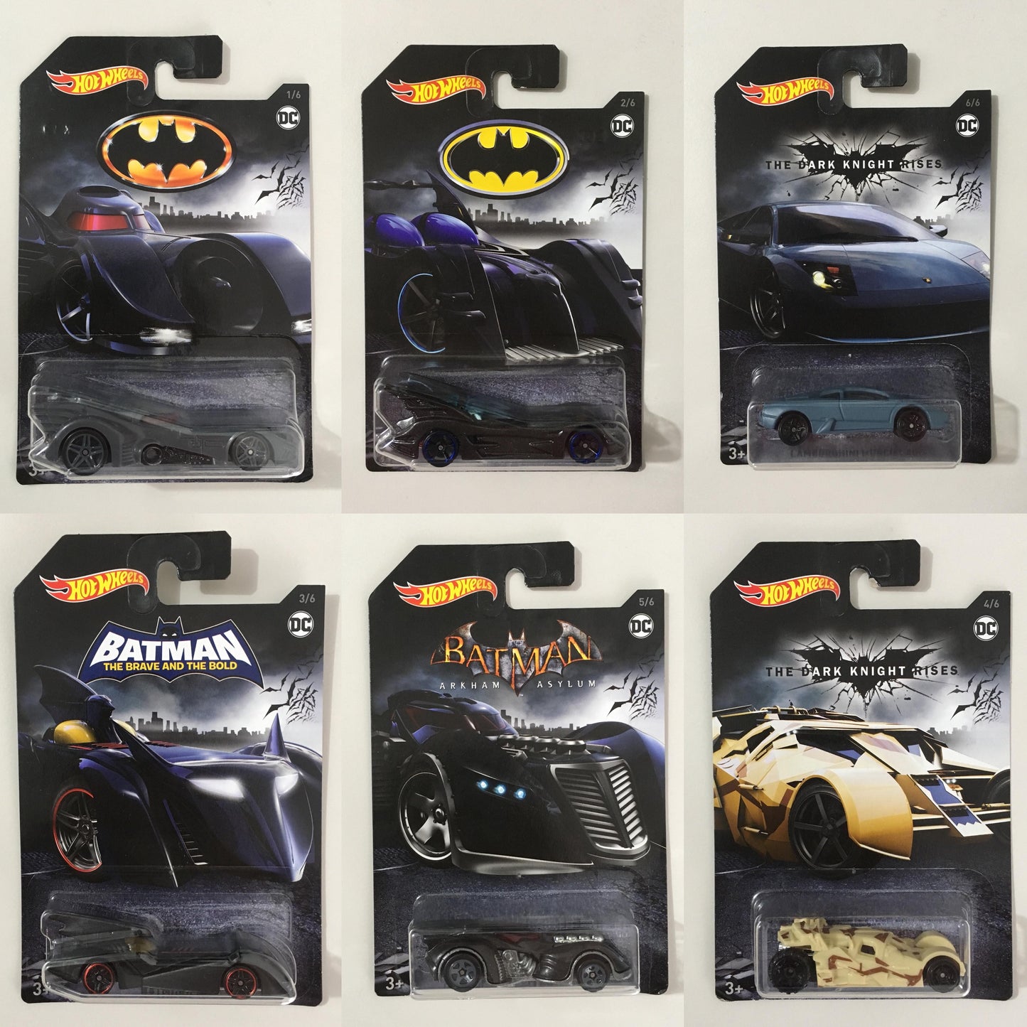 Batman Hot Wheels Batman Series Set Completo de 6 (2018)