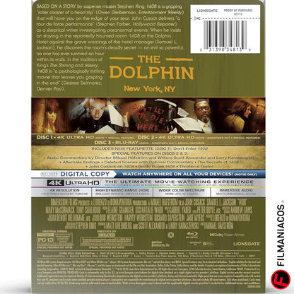 PRE-VENTA: 1408 (2007) (Steelbook) [4K Ultra HD + Blu-ray]