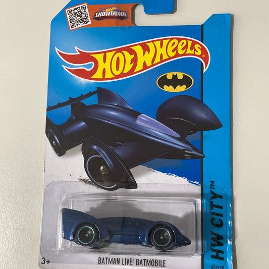 Batman Hot Wheels HW City Live Batmobile (Metalflake Dark Blue) (2015)