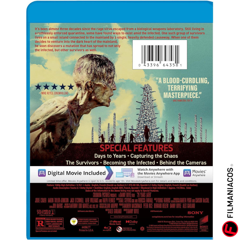PRE-VENTA: 28 Years Later (2025) [Blu-ray]
