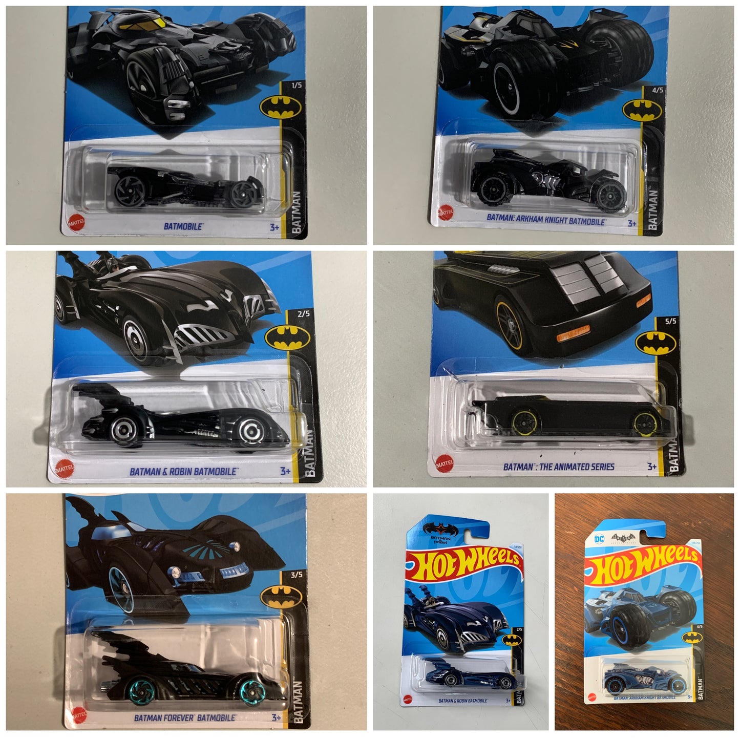 Batman Hot Wheels Batman Series Set Completo de 7 (2024)