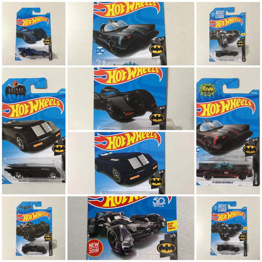 Batman Hot Wheels Mini Collection Set Completo de 10 (2018) TH