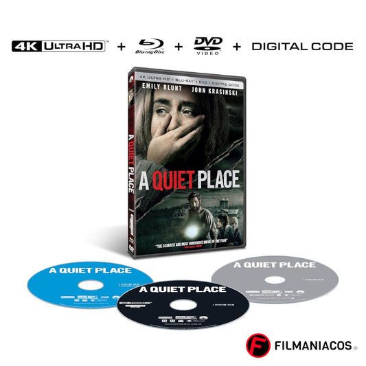 PRE-VENTA: A Quiet Place (2018) (Empaque de DVD) [4K Ultra HD + Blu-ray + DVD]
