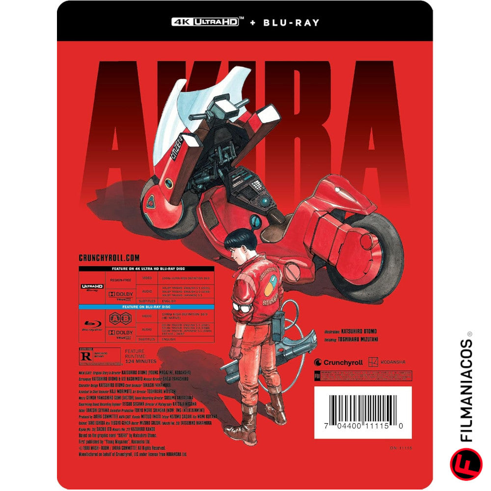 PRE-VENTA: Akira (1988) (Steelbook) [4K Ultra HD + Blu-ray]