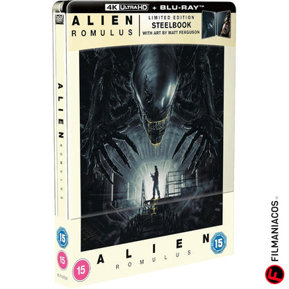 PRE-VENTA: Alien: Romulus (2024) (Steelbook Art by Matt Ferguson) [4K Ultra HD + Blu-ray]