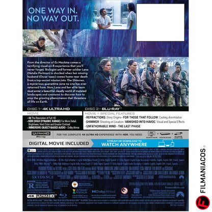 PRE-VENTA: Annihilation (2018) (Steelbook) [4K Ultra HD + Blu-ray]