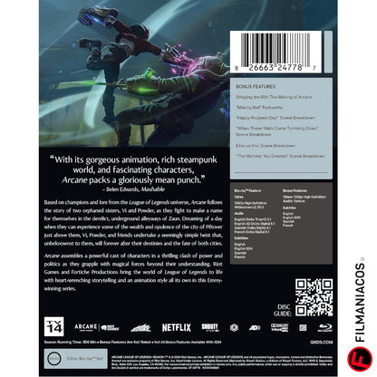 Arcane: League of Legends - Season One (2021) (Steelbook) [Blu-ray]