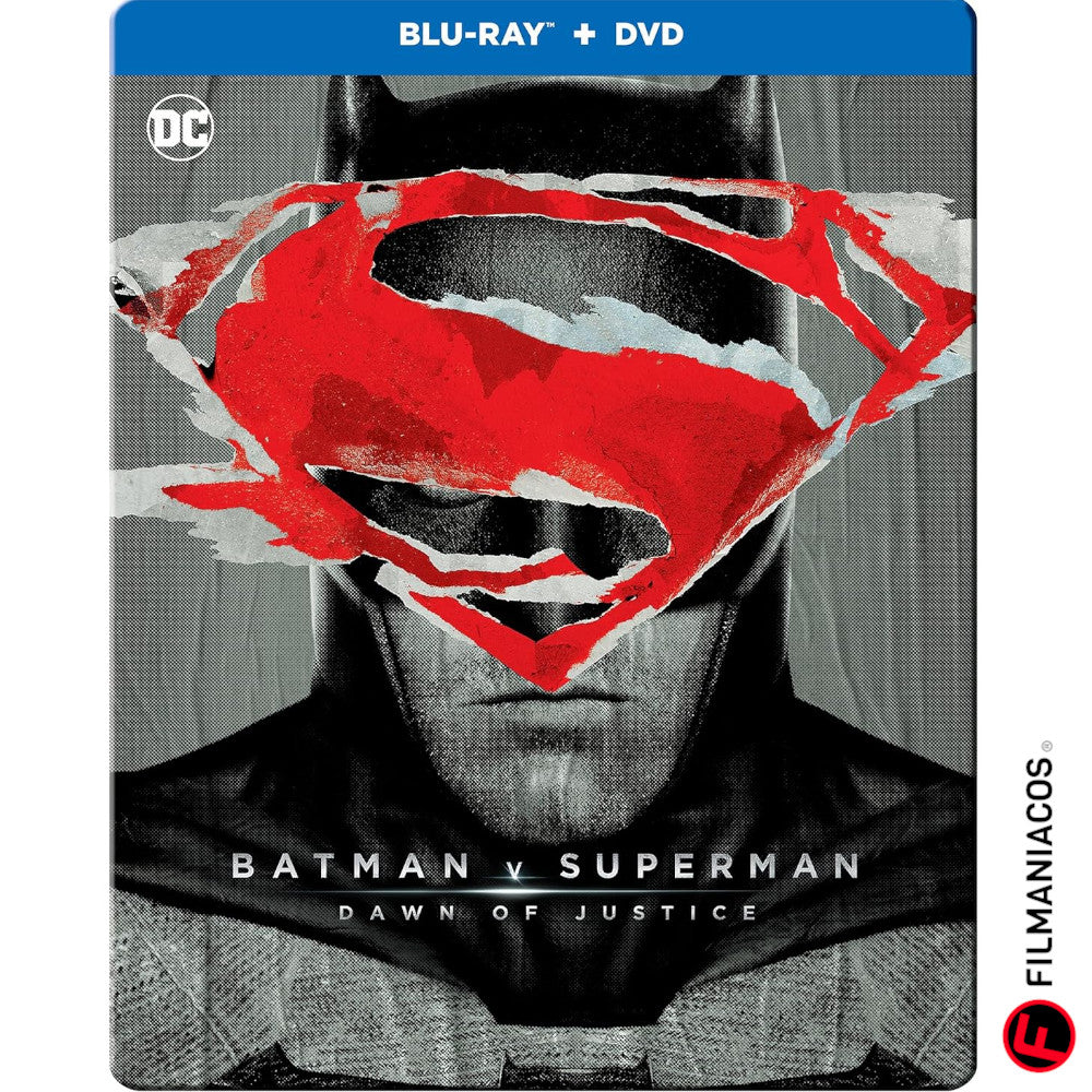 Batman v Superman: Dawn of Justice (2016) (Steelbook) [Blu-ray + DVD] >>CAJA DAÑADA<<