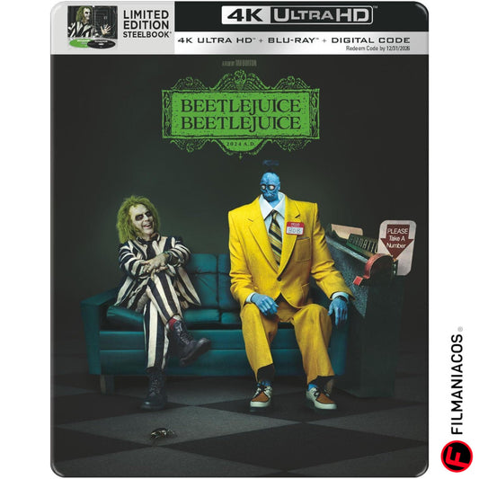 PRE-VENTA: Beetlejuice Beetlejuice (2024) (Steelbook) [4K Ultra HD + Blu-ray]