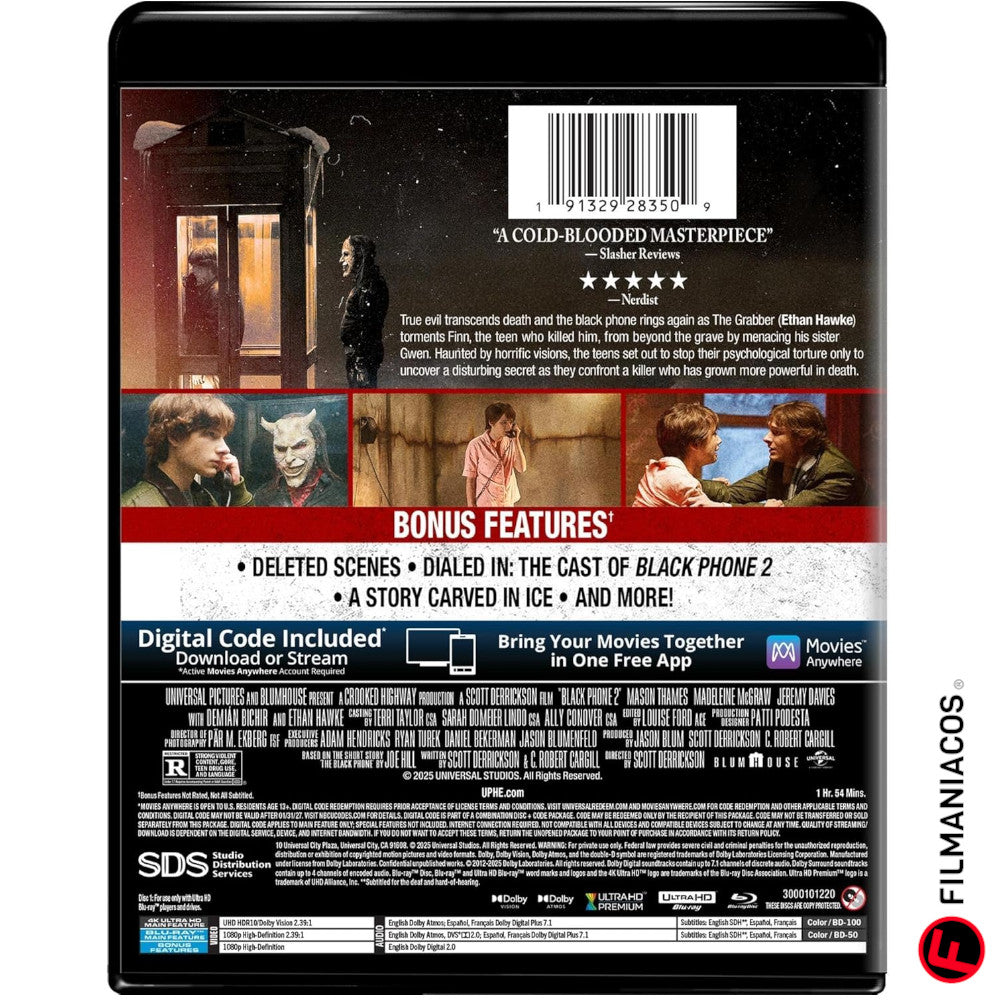 PRE-VENTA: Black Phone 2 (2025) [4K Ultra HD + Blu-ray]
