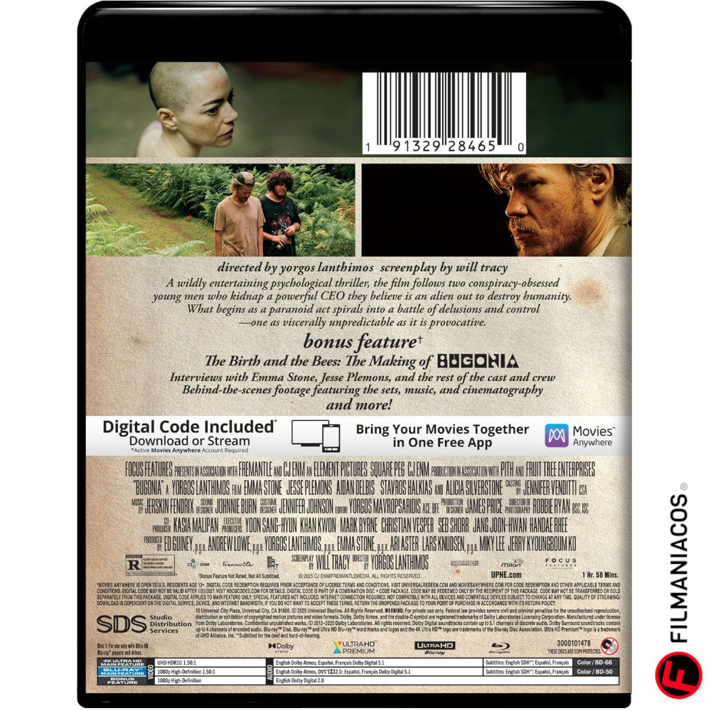 PRE-VENTA: Bugonia (2025) [4K Ultra HD + Blu-ray]