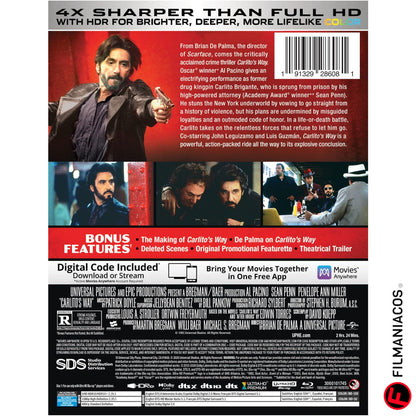 PRE-VENTA: Carlito's Way (1993) (Steelbook) [4K Ultra HD + Blu-ray]