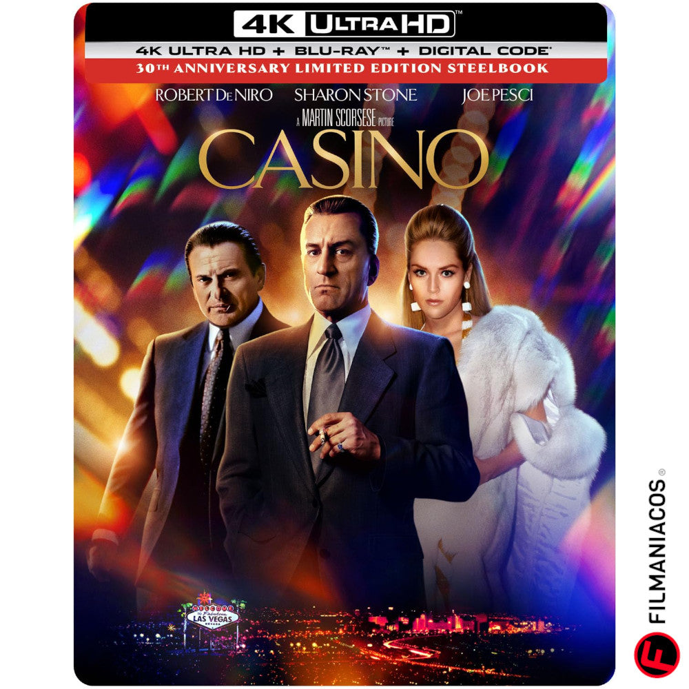 PRE-VENTA: Casino (1995) (30th Anniversary Steelbook) [4K Ultra HD + Blu-ray]