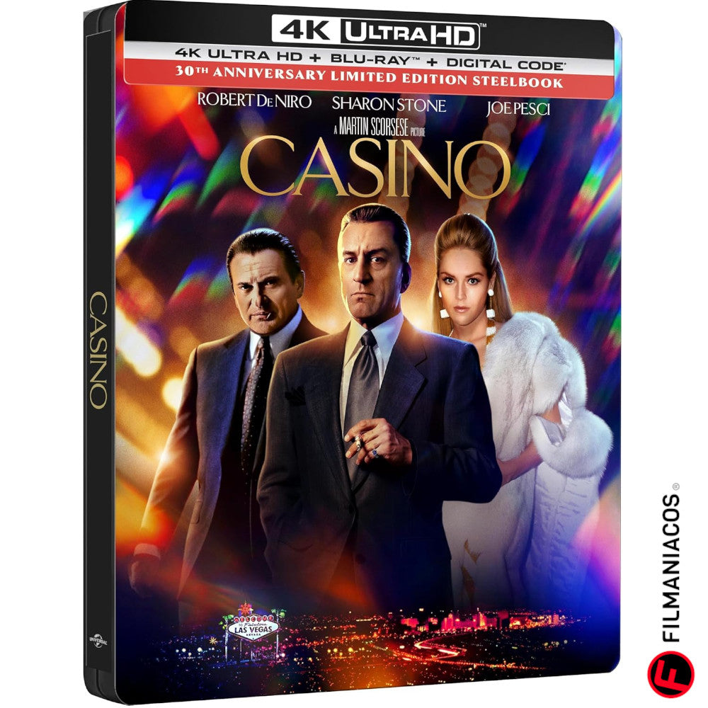 PRE-VENTA: Casino (1995) (30th Anniversary Steelbook) [4K Ultra HD + Blu-ray]