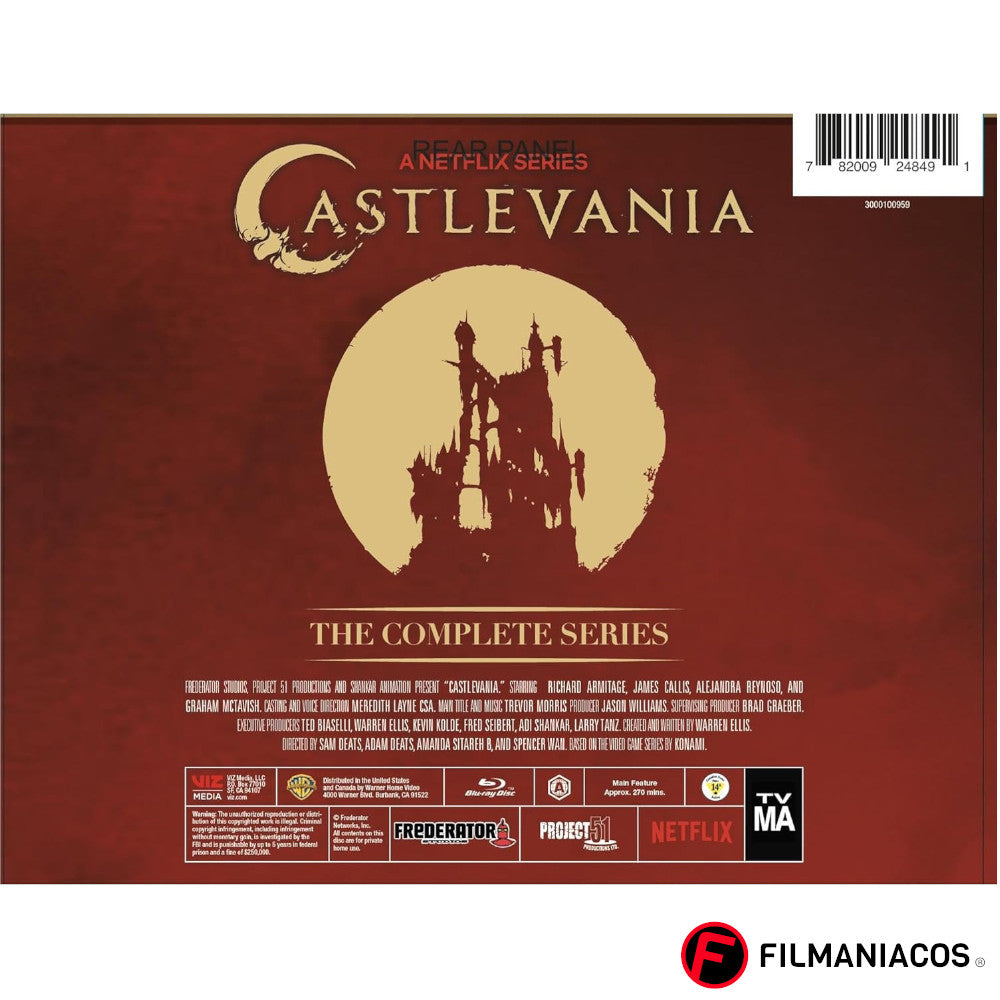 PRE-VENTA: Castlevania: The Complete Series (2017-2021) (Gift-Set Edición Limitada) [Blu-ray]