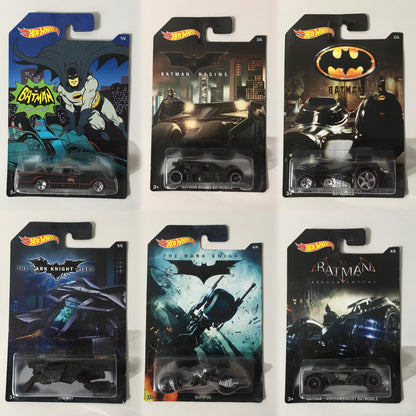 Batman Hot Wheels Batman Series Set Completo de 6 (Walmart Exclusive) (2015)