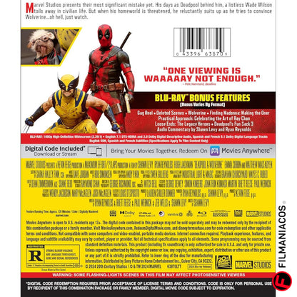 PRE-VENTA: Deadpool & Wolverine (2024) [Blu-ray]