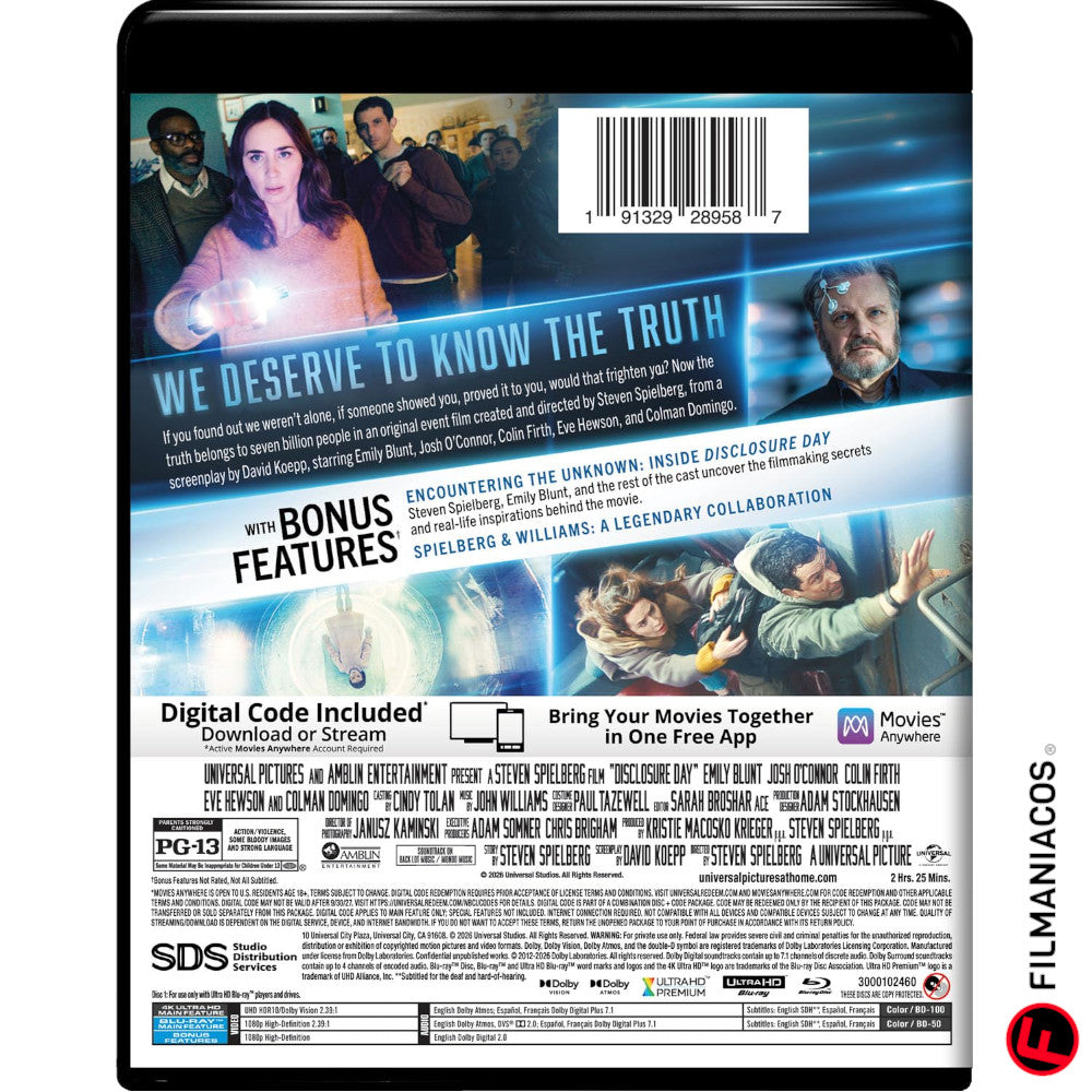 PRE-VENTA: Disclosure Day (2026) [4K Ultra HD + Blu-ray]