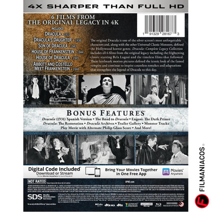PRE-VENTA: Dracula: Complete Legacy Collection (1931-1948) [4K Ultra HD]