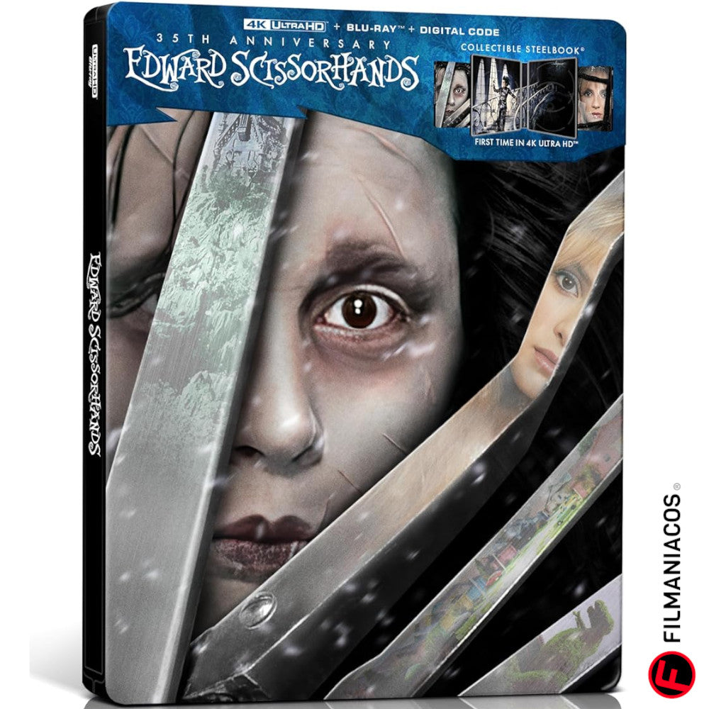 PRE-VENTA: Edward Scissorhands (1990) (35th Anniversary Steelbook) [4K Ultra HD + Blu-ray]