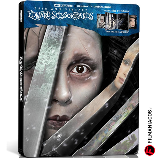 PRE-VENTA: Edward Scissorhands (1990) (35th Anniversary Steelbook) [4K Ultra HD + Blu-ray]