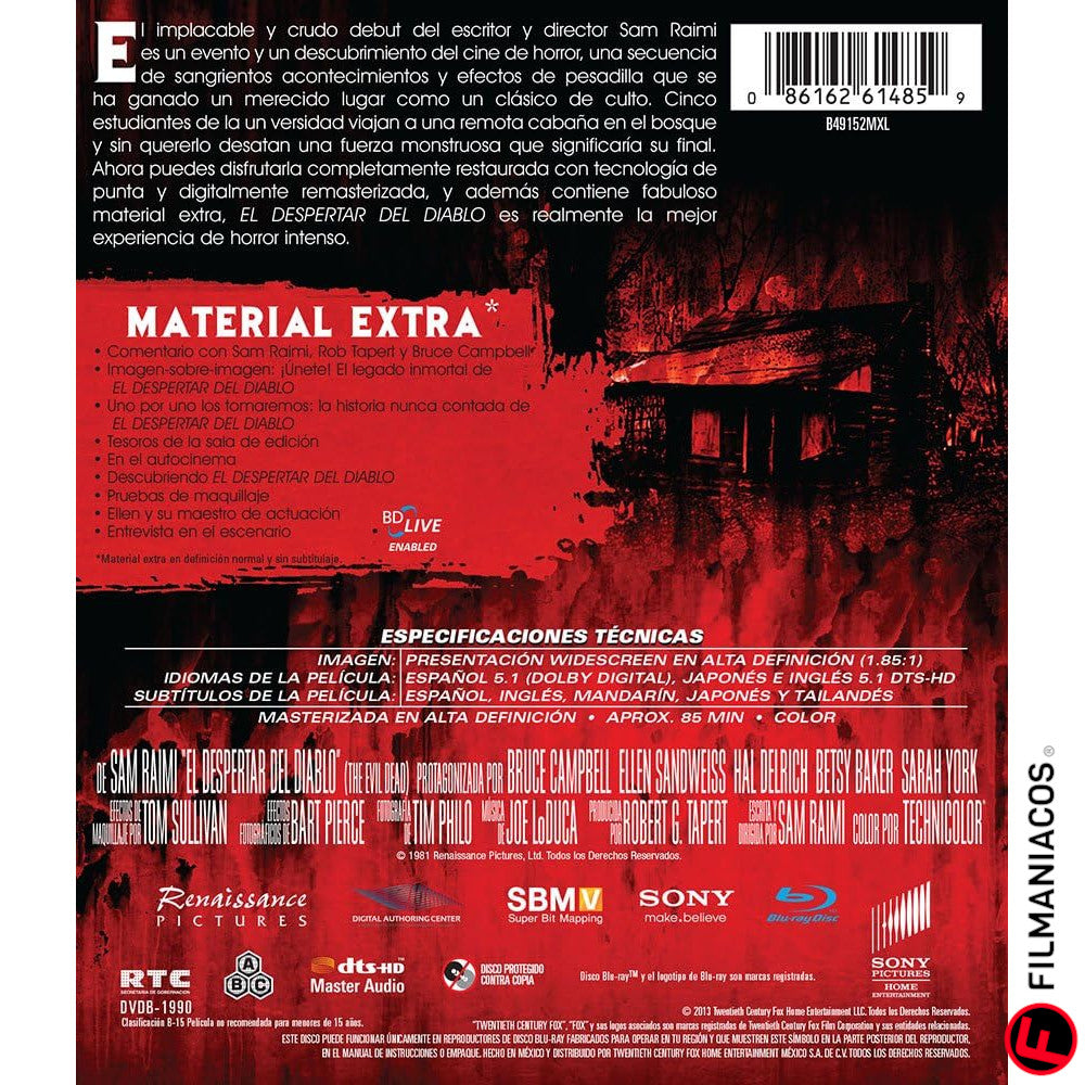 El despertar del diablo / The Evil Dead (1981) [Blu-ray] >>USADO<<