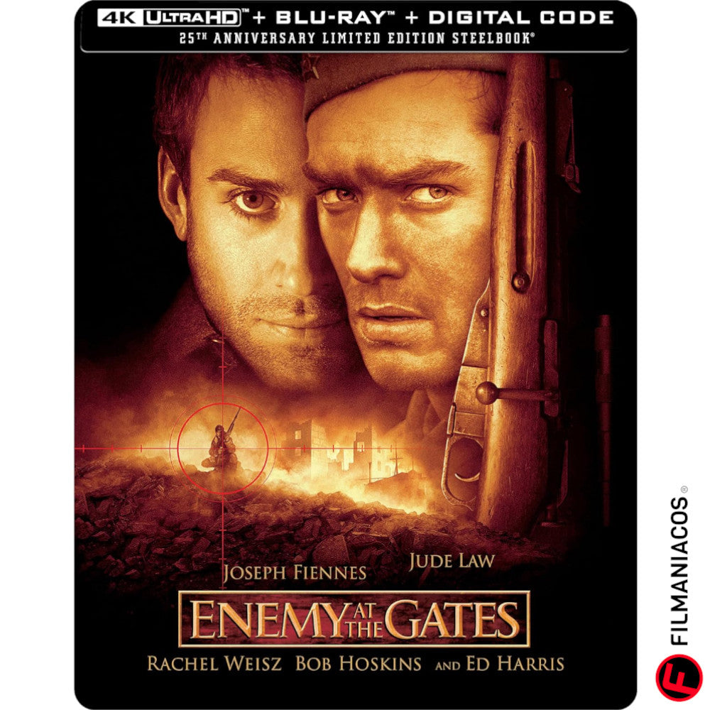 PRE-VENTA: Enemy at the Gates (2001) (25th Anniversary Steelbook) [4K Ultra HD + Blu-ray]