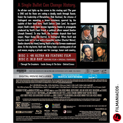PRE-VENTA: Enemy at the Gates (2001) (25th Anniversary Steelbook) [4K Ultra HD + Blu-ray]
