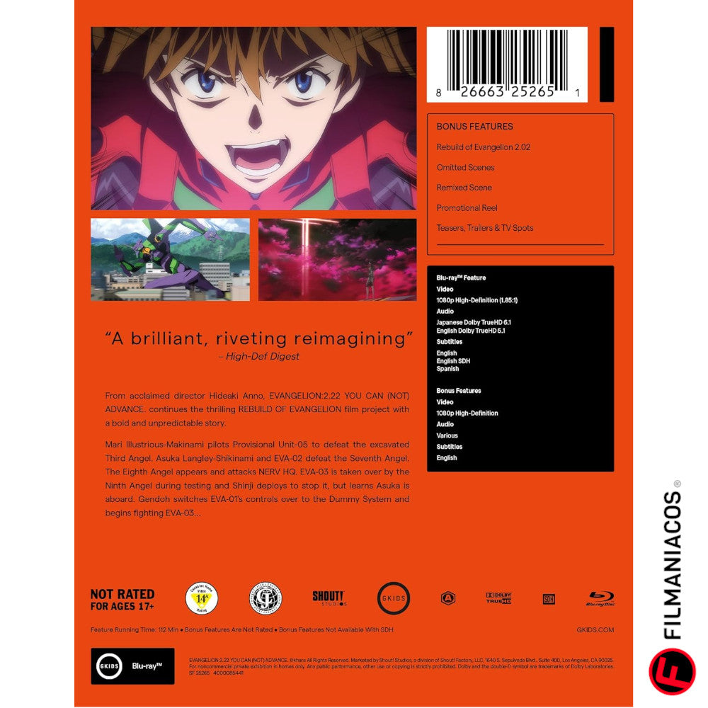 PRE-VENTA: Evangelion: 2.22 You Can (Not) Advance [Blu-ray]
