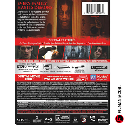 PRE-VENTA: Evil Dead Burn (2026) (Steelbook US) [4K Ultra HD + Blu-ray]