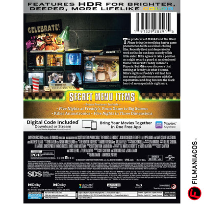 PRE-VENTA: Five Nights at Freddy's (2023) (Steelbook) [4K Ultra HD + Blu-ray]