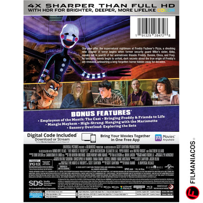 PRE-VENTA: Five Nights at Freddy's 2 (2025) (Steelbook) [4K Ultra HD + Blu-ray]